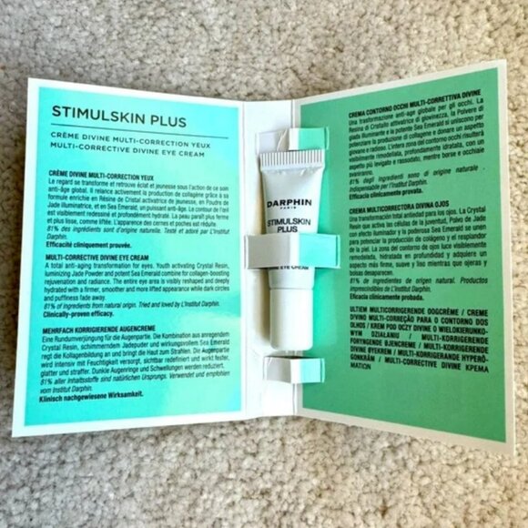 Darphin Stimulskin Plus Multi-corrective Divine Eye Cream 0.1oz/3ml Mini NEW - Picture 3 of 3